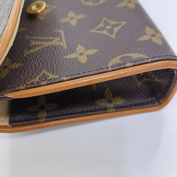 FLORENTINE Monogram Coated Canvas Brown