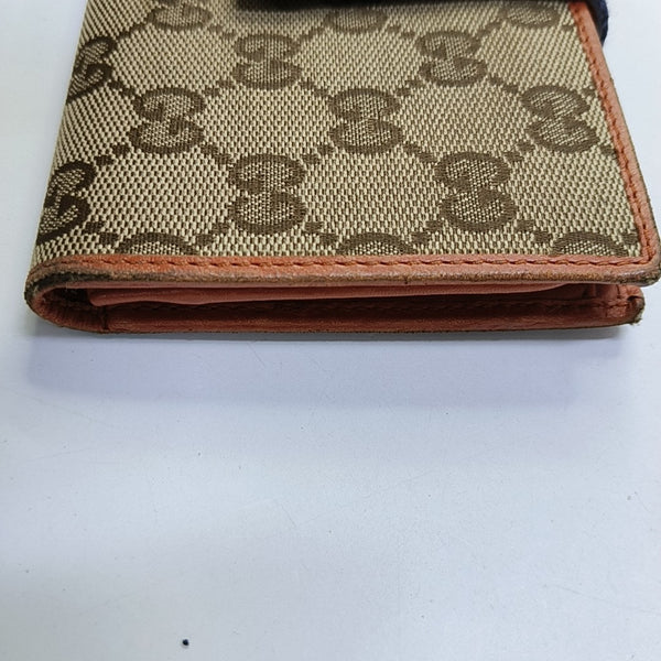 Monogram Fabric Wallet Brown