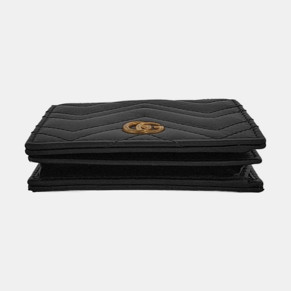 Authenticated pre-owned GG Marmont Calfskin Black Wallet - Wallet at Looply