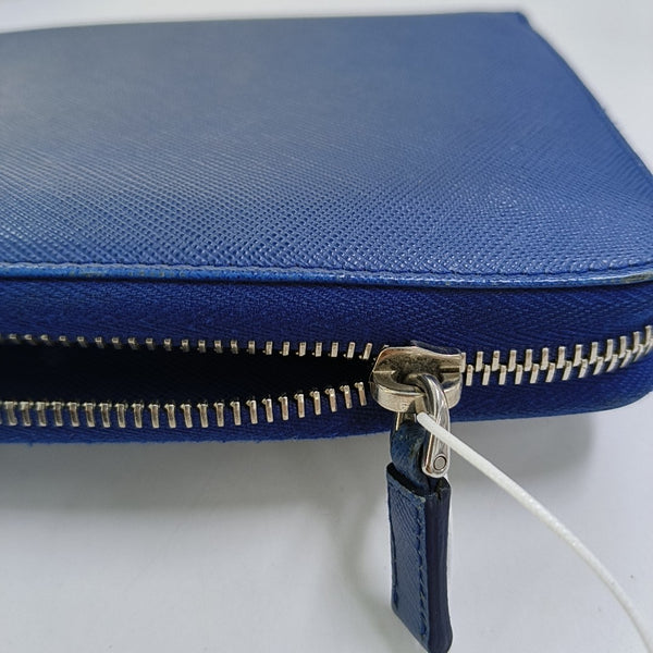 Saffiano Calfskin Wallet Blue