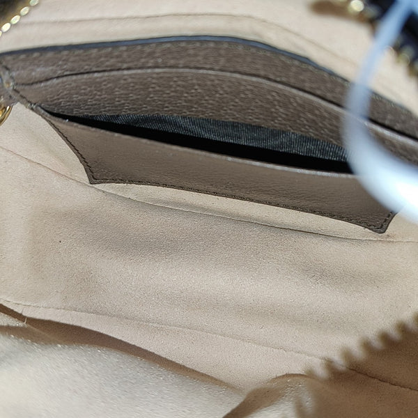 Ophidia Mini Monogram Coated Canvas Beige