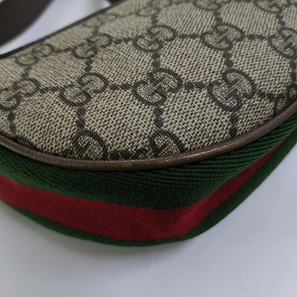 Ophidia Mini Monogram Coated Canvas Beige