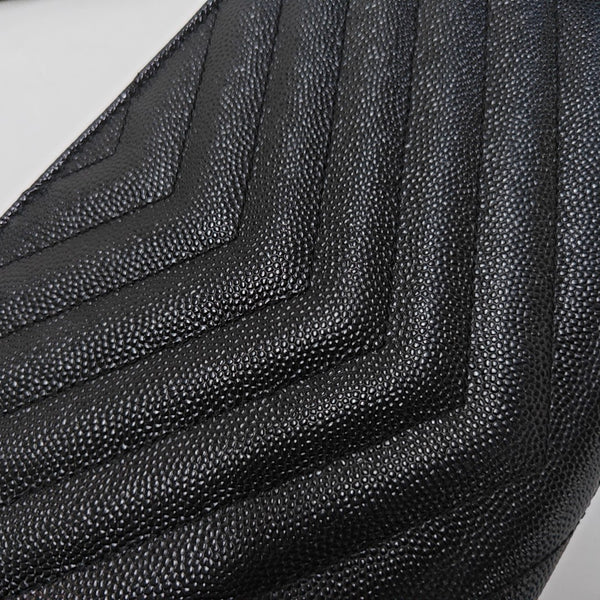 MONOGRAM WOC Chevron Calfskin Black