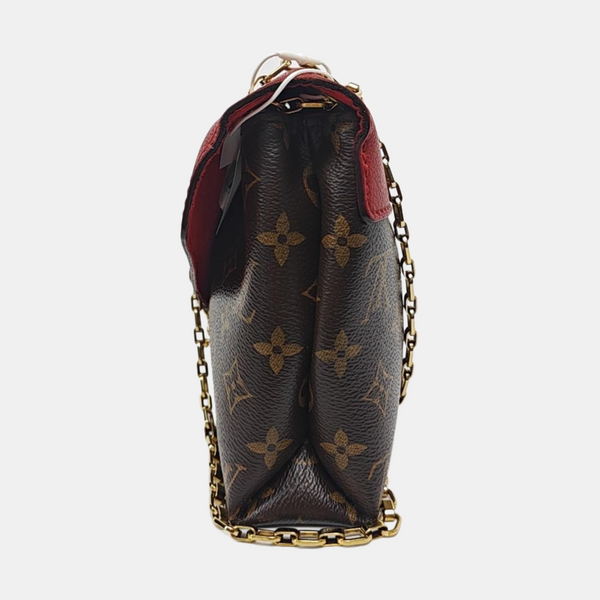 Authenticated pre-owned Pallas Monogram Coated Canvas Brown - Shoulder Bag at Looply