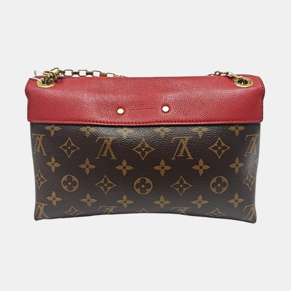 Authenticated pre-owned Pallas Monogram Coated Canvas Brown - Shoulder Bag at Looply
