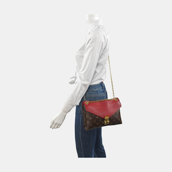 Authenticated pre-owned Pallas Monogram Coated Canvas Brown - Shoulder Bag at Looply