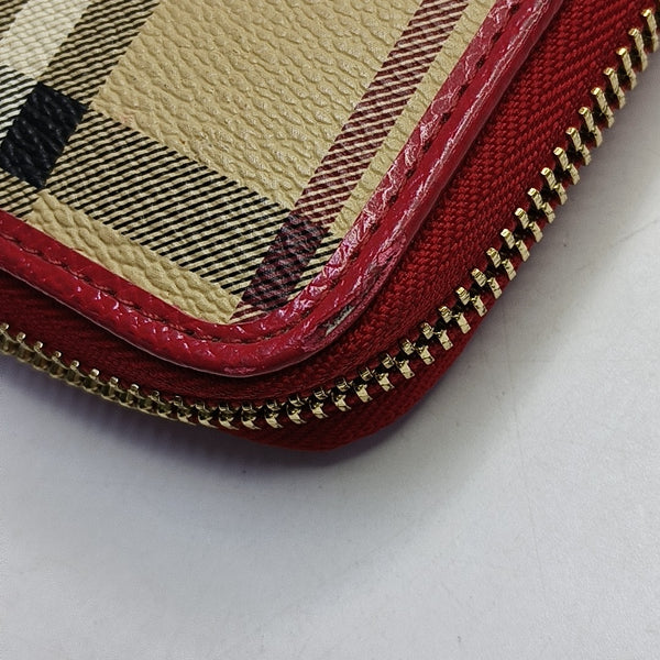 Coated Canvas Wallet Beige