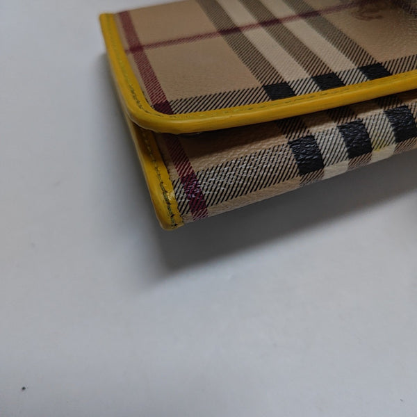 Coated Canvas Wallet Beige