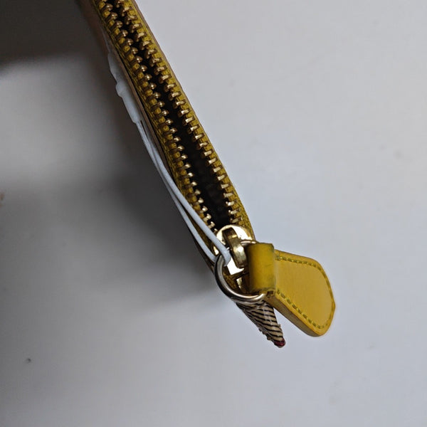 Coated Canvas Wallet Beige