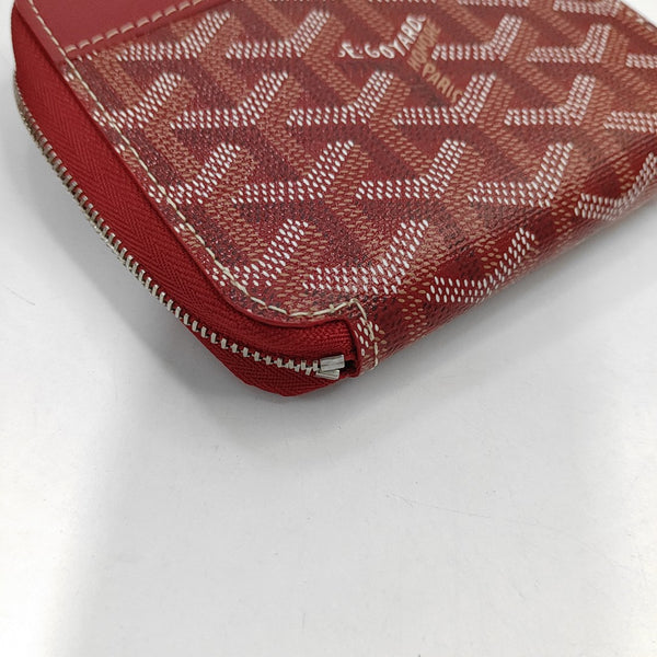 Saint-Marc Coated Canvas Red Wallet