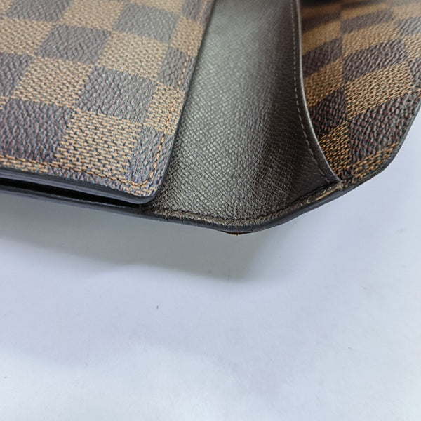 JOSÉPHINE Damier Ebene Coated Canvas Brown Wallet