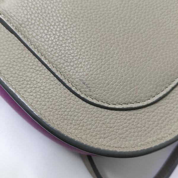 TROTTEUR Small Calfskin Gray