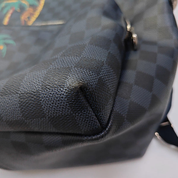 APOLLO Damier Coated Canvas Blue