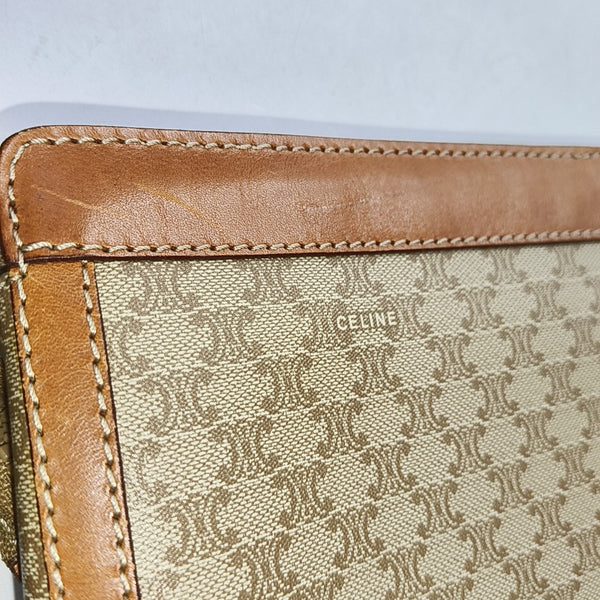 MACADAM CLUTCHES Coated Canvas Beige