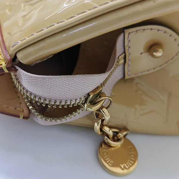 BREA MM Monogram Patent Leather Yellow