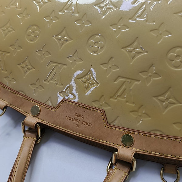 BREA MM Monogram Patent Leather Yellow