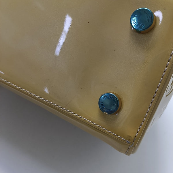 BREA MM Monogram Patent Leather Yellow