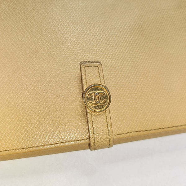 Grained Calfskin Wallet Yellow