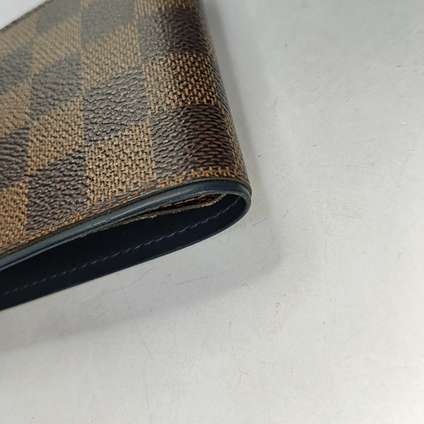 Damier Ebene Coated Canvas Wallet Brown