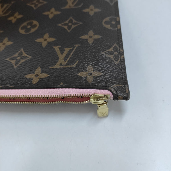 NEVERFULL MM Monogram Coated Canvas Brown