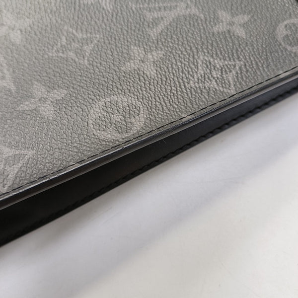 Pochette Voyag MM Monogram Coated Canvas Black