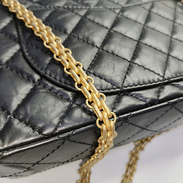 2.55 225 (small) Quilted Calfskin Black