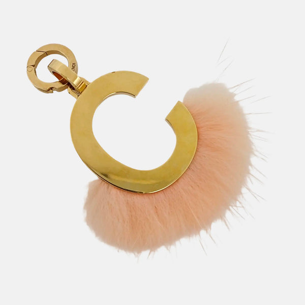 Metal Bag Charm Rose Gold