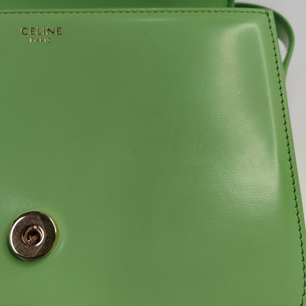 TRIOMPHE Small Quilted Calfskin Green