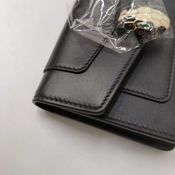 SERPENTI FOREVER Calfskin Black Wallet