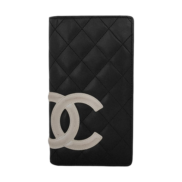 Authenticated pre-owned Cambon Quilted Calfskin Black Wallet - Wallet at Looply