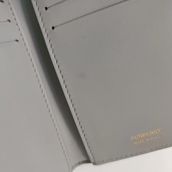 Quilted Lambskin Wallet Gray