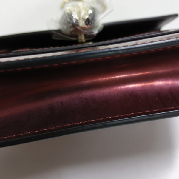 SERPENTI FOREVER Small Quilted Patent Leather Red