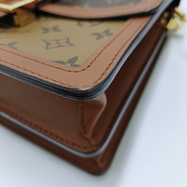 DAUPHINE MM Monogram Coated Canvas Brown