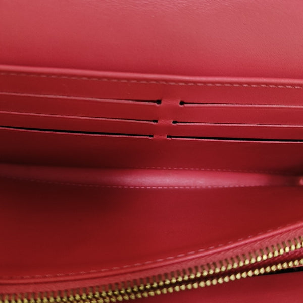 JEANNE Monogram Patent Leather Pink Wallet