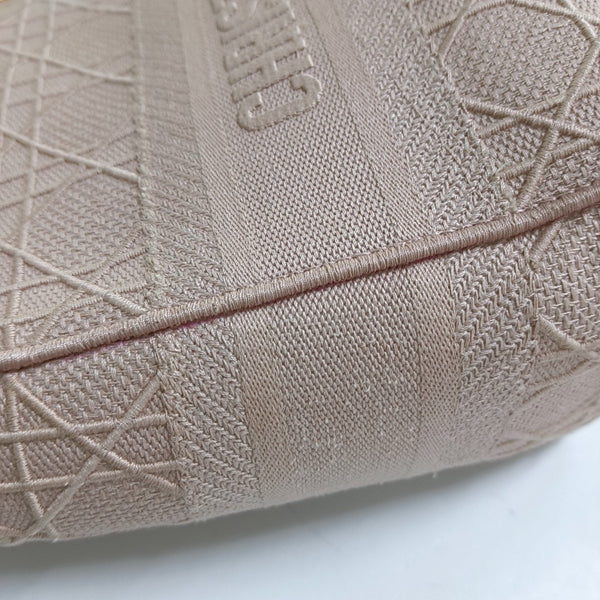 Lady D-Lite Medium Cannage Canvas Pink