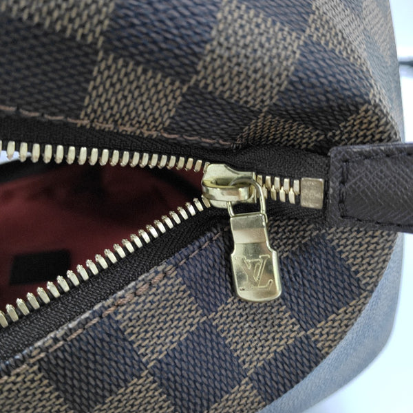 BELEM MM Damier Ebene Coated Canvas Brown