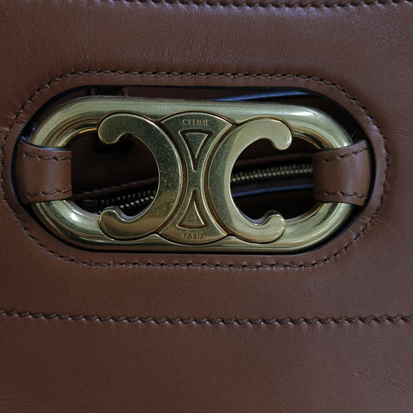 TRIOMPHE Small Calfskin Brown