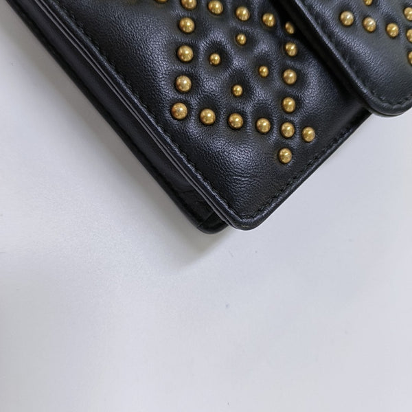 Dioraddict Cannage Calfskin Black