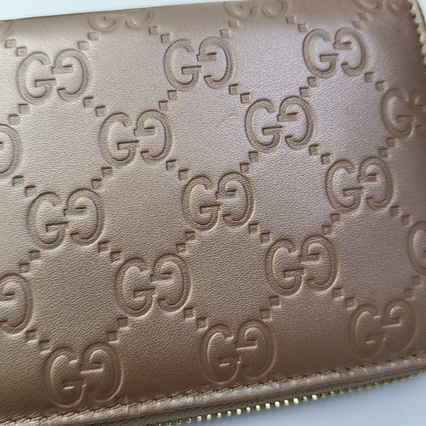 Monogram Calfskin Wallet Pink