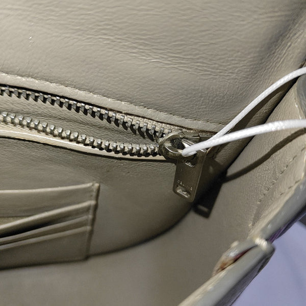 TROTTEUR Small Calfskin Gray