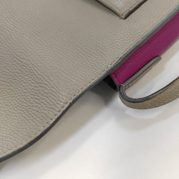 TROTTEUR Small Calfskin Gray