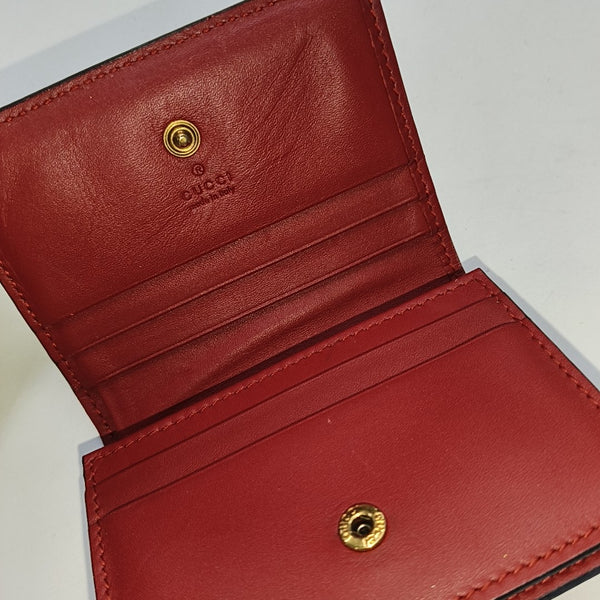 GG Supreme Monogram Coated Canvas Gray Coin Purse