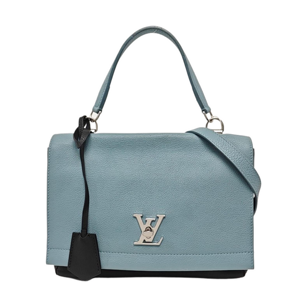Authenticated pre-owned Lockme Calfskin Blue - Crossbody Bag at Looply