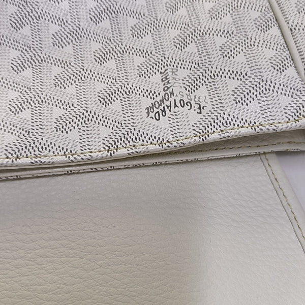 Belvedere Coated Canvas White