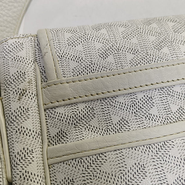 Belvedere Coated Canvas White