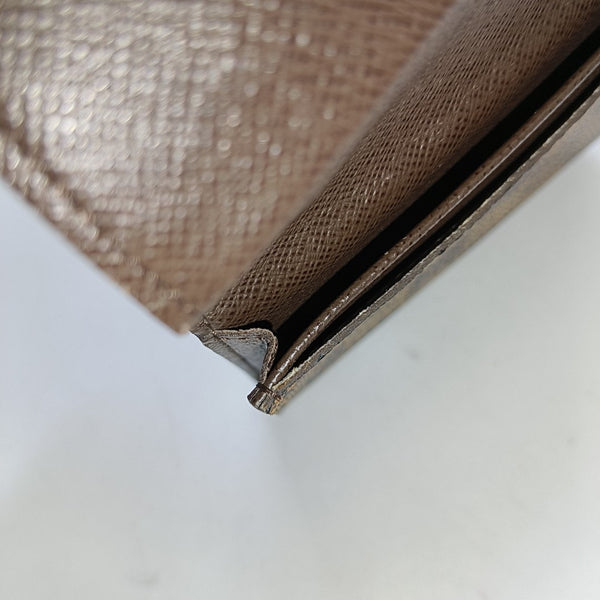 Damier Ebene Coated Canvas Card Holder Brown