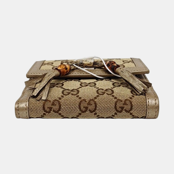 Authenticated pre-owned Bamboo 1947 Monogram Canvas Beige Wallet - Wallet at Looply