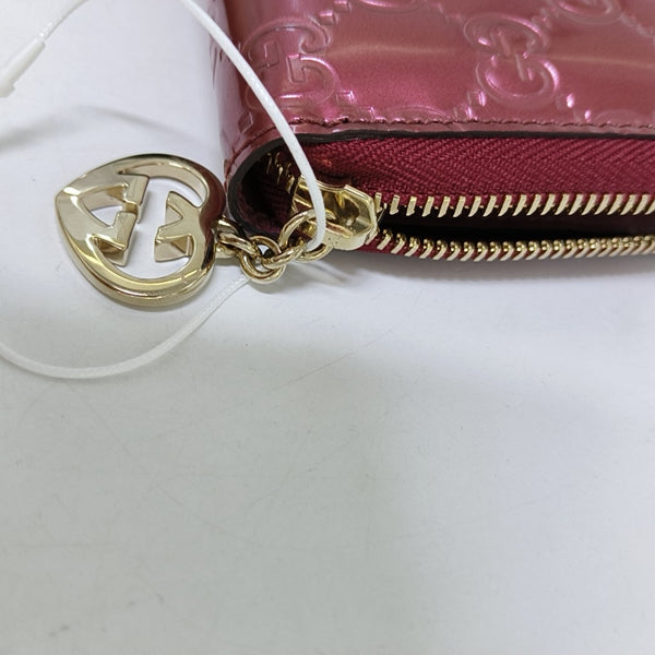 Signature Monogram Calfskin Red Wallet