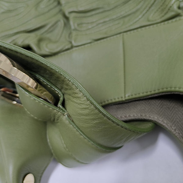 CHANDRA Quilted Calfskin Green