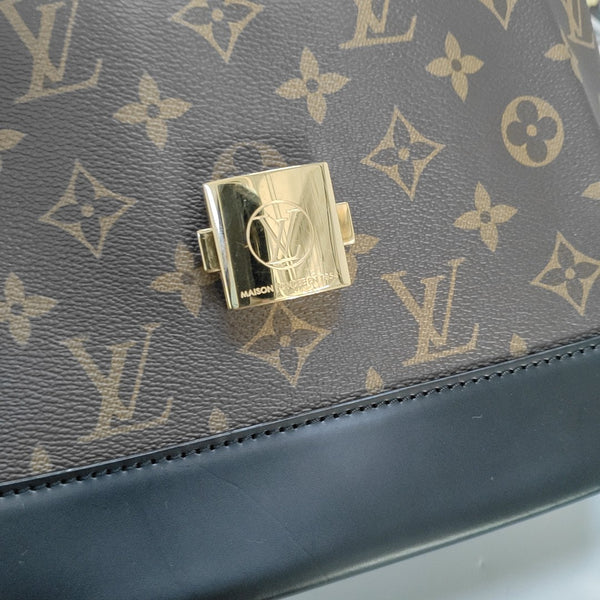 BENTO BOX Monogram Coated Canvas Brown